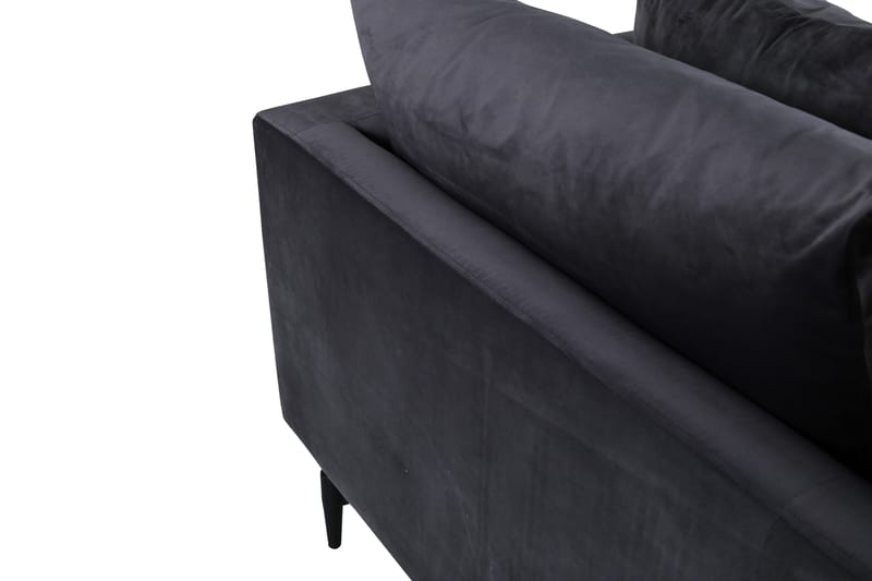 Sofia 3-sits Soffa 260 cm i Sammet - Grå - Möbler - Soffa - Sammetssoffa