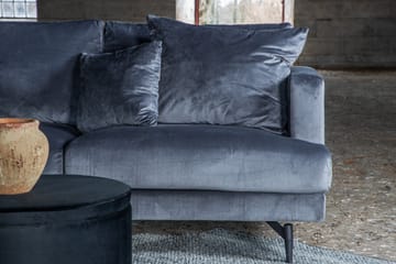 Sofia 3-sits Soffa 260 cm i Sammet - Grå - Möbler - Soffa - Sammetssoffa