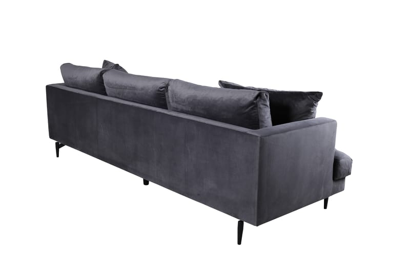 Sofia 3-sits Soffa 260 cm i Sammet - Grå - Möbler - Soffa - Sammetssoffa