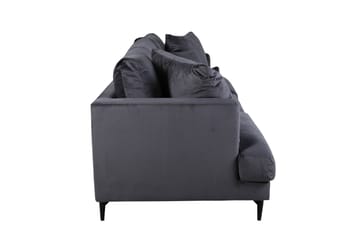 Sofia 3-sits Soffa 260 cm i Sammet - Grå - Möbler - Soffa - Sammetssoffa