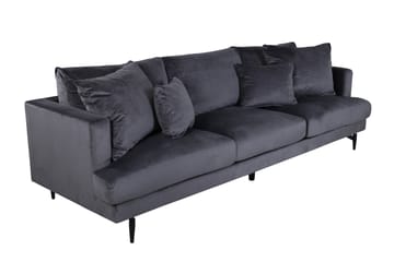 Sofia 3-sits Soffa 260 cm i Sammet - Grå - Möbler - Soffa - Sammetssoffa