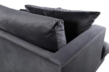 Sofia 3-sits Soffa - Mörkgrå - Möbler - Soffa - Sammetssoffa