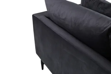 Sofia 3-sits Soffa - Mörkgrå - Möbler - Soffa - Sammetssoffa