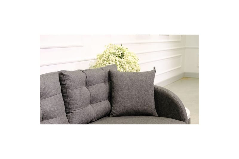 Sufian 3-sits Soffa med Divan - Antracit - Möbler - Soffa - Divansoffor & schäslongsoffa