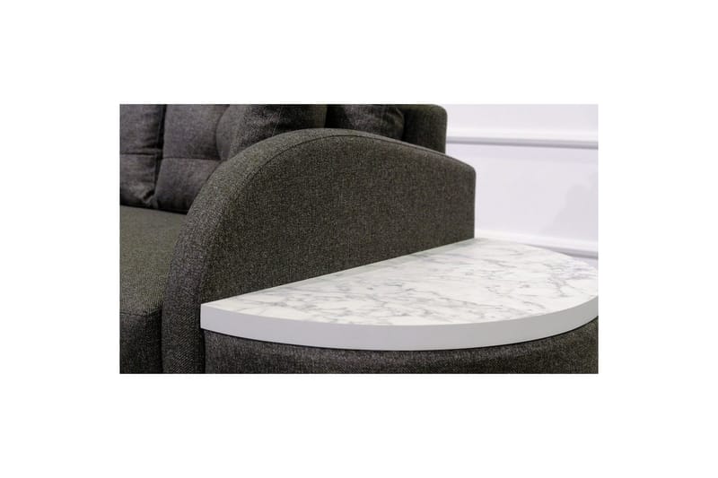 Sufian 3-sits Soffa med Divan - Antracit - Möbler - Soffa - Divansoffor & schäslongsoffa