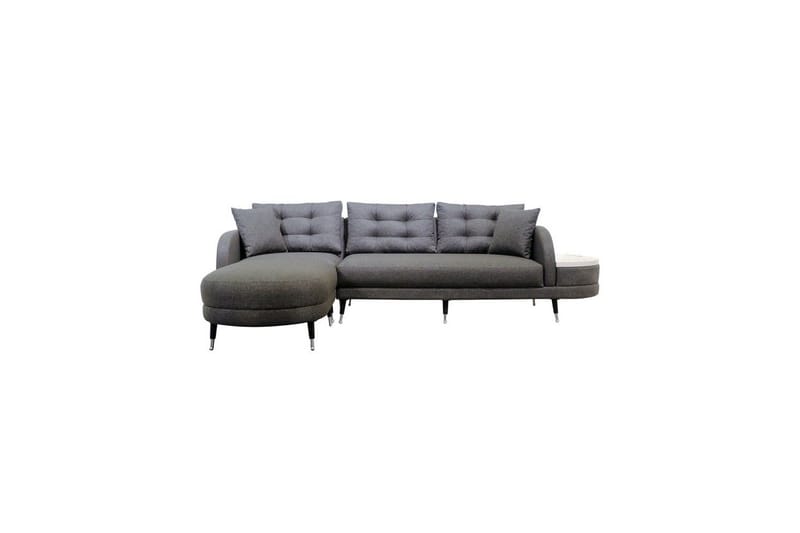 Sufian 3-sits Soffa med Divan - Antracit - Möbler - Soffa - Divansoffor & schäslongsoffa
