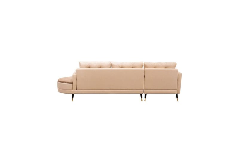 Sufian 3-sits Soffa med Divan - Cremevit - Möbler - Soffa - Divansoffor & schäslongsoffa