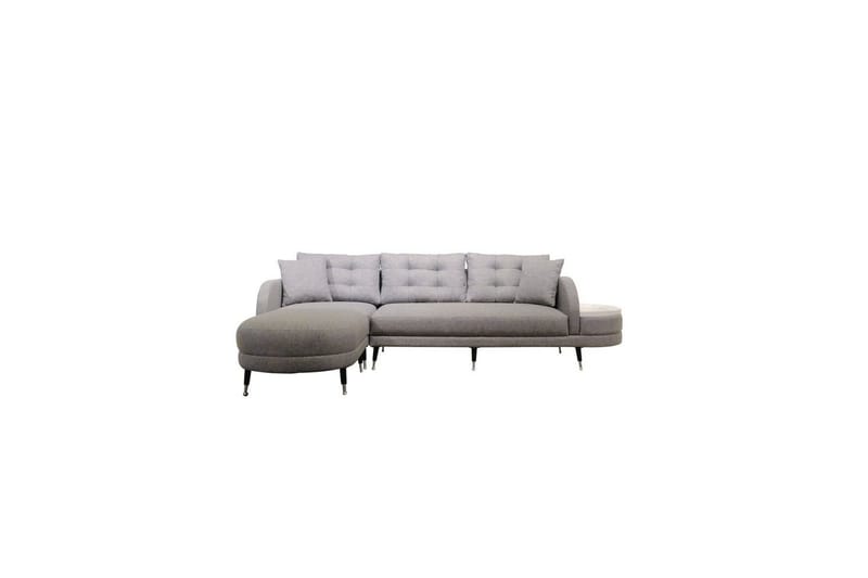 Sufian 3-sits Soffa med Divan - Mörkgrå - Möbler - Soffa - Divansoffor & schäslongsoffa