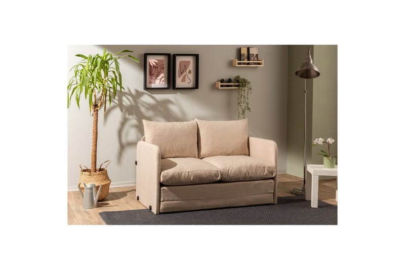 Sufian Bäddsoffa 2-sits - Beige - Möbler - Soffa - Bäddsoffa