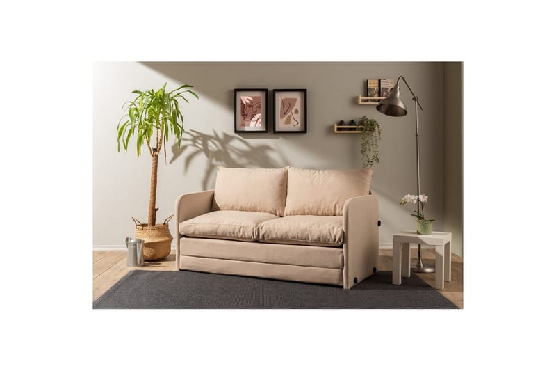 Sufian Bäddsoffa 2-sits - Beige - Möbler - Soffa - Bäddsoffa
