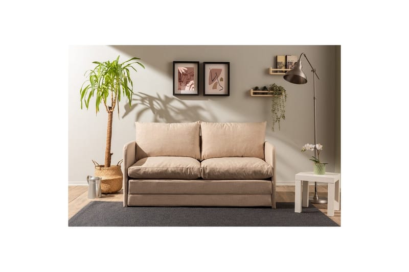 Sufian Bäddsoffa 2-sits - Beige - Möbler - Soffa - Bäddsoffa