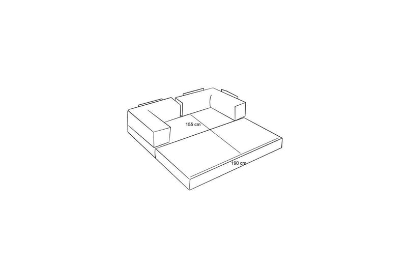 Sufian Bäddsoffa 2-sits - Chokladbrun - Möbler - Soffa - Bäddsoffa