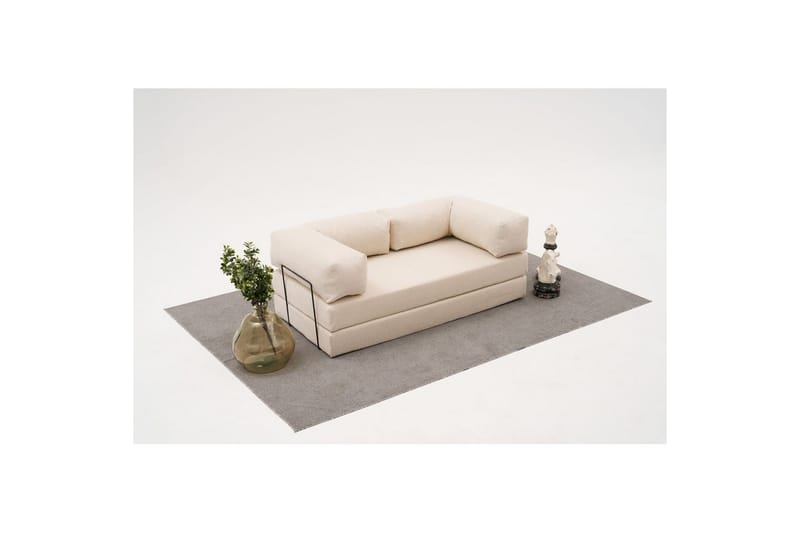 Sufian Bäddsoffa 2-sits - Cremevit - Möbler - Soffa - Bäddsoffa