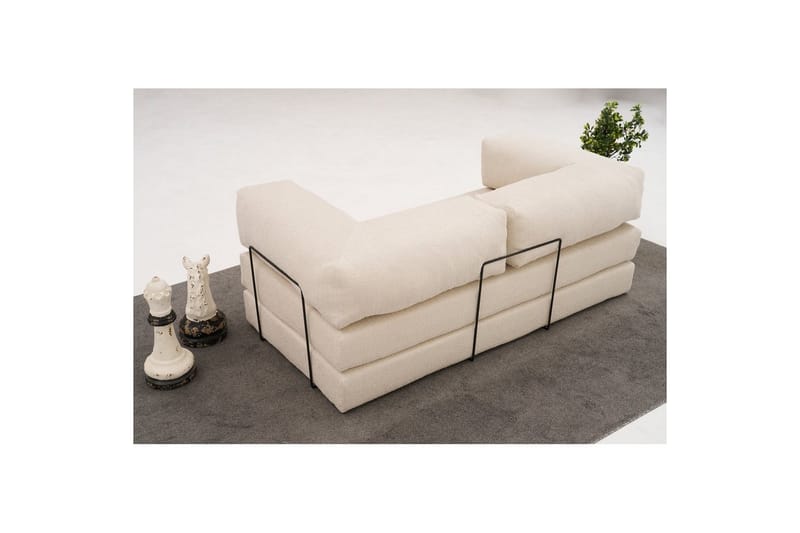 Sufian Bäddsoffa 2-sits - Cremevit - Möbler - Soffa - Bäddsoffa
