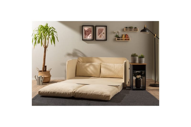 Sufian Bäddsoffa 2-sits - Cremevit - Möbler - Soffa - Bäddsoffa
