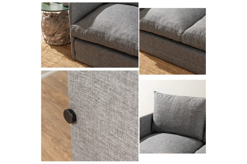 Sufian Bäddsoffa 2-sits - Ljusgrå - Möbler - Soffa - Bäddsoffa