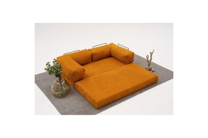 Sufian Bäddsoffa 2-sits - Orange - Möbler - Soffa - Bäddsoffa