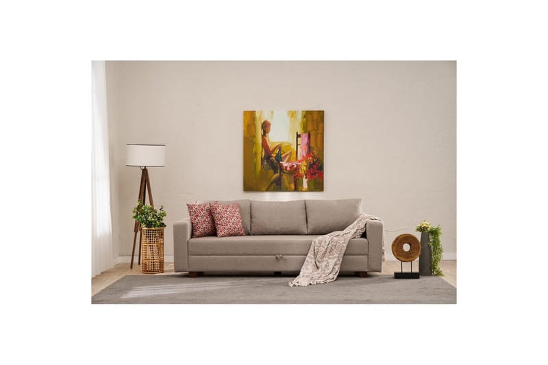 Sufian Bäddsoffa 3-sits - Beige - Möbler - Soffa - Bäddsoffa