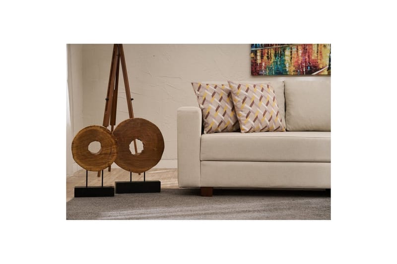 Sufian Bäddsoffa 3-sits - Cremevit - Möbler - Soffa - Bäddsoffa