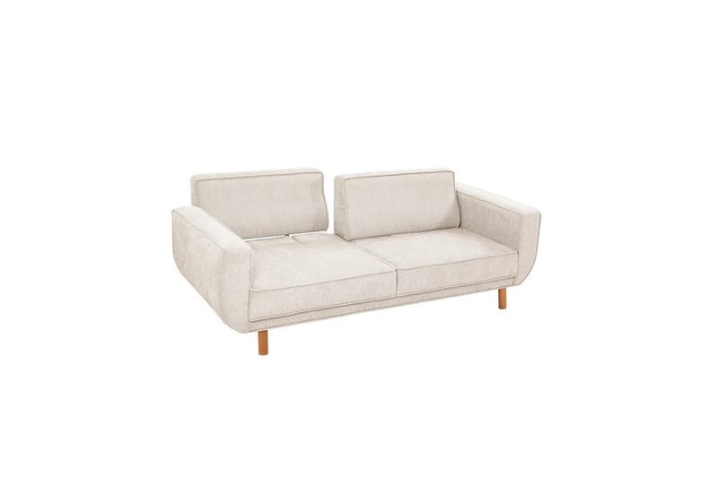 Sufian Bäddsoffa 3-sits - Ivory/Mediumfärgat trä - Möbler - Soffa - Bäddsoffa