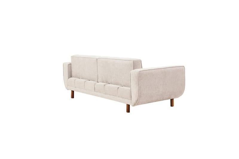 Sufian Bäddsoffa 3-sits - Mediumfärgat trä/Cremevit - Möbler - Soffa - Bäddsoffa