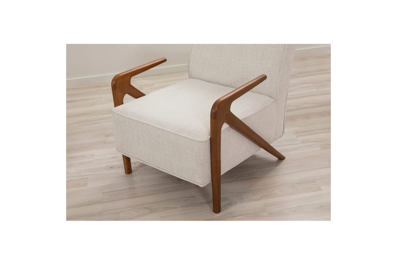 Sufian Bäddsoffa 3-sits - Mediumfärgat trä/Cremevit - Möbler - Soffa - Bäddsoffa