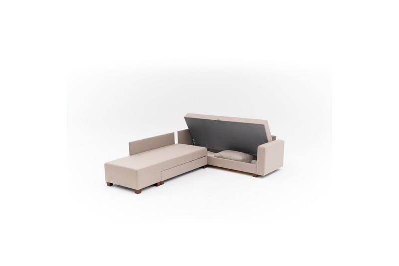 Sufian Hörnbäddsoffa 4-sits - Beige - Möbler - Soffa - Bäddsoffa