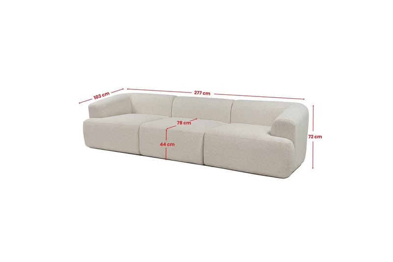 Sufian Soffa 4-sits - Vit - Möbler - Soffa - 4 sits soffa