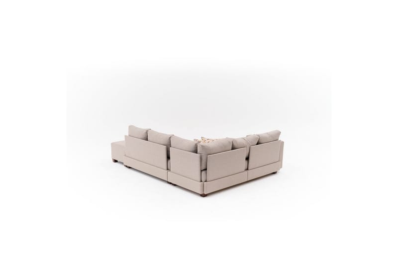 Sufian Soffa med Schäslong 4-sits - Beige - Möbler - Soffa - Bäddsoffa