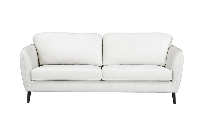 Sundheim 3-sits Soffa - Vit, träben - Möbler - Soffa - Sammetssoffa