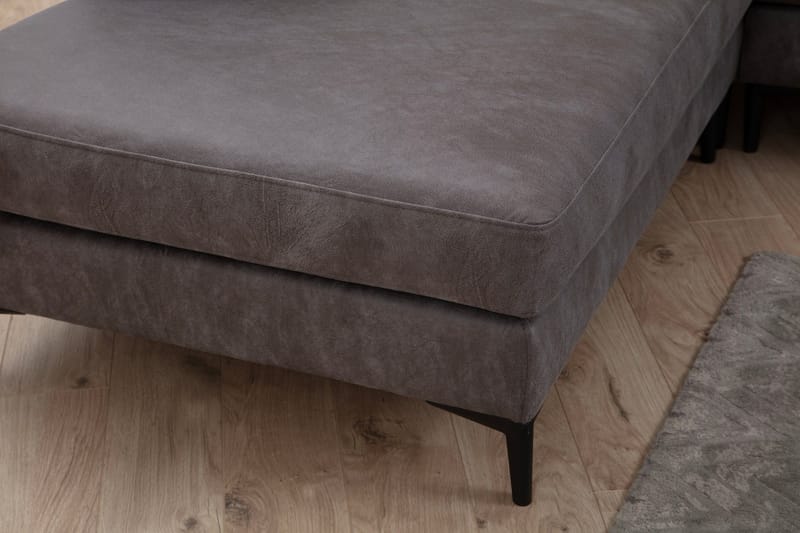 Svanabyn Soffa m. Divan och Schäslong 4-sits - Antracit - Möbler - Soffa - U-soffa