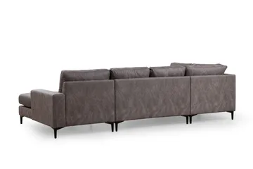 Svanabyn Soffa m. Divan och Schäslong 4-sits - Antracit - Möbler - Soffa - U-soffa
