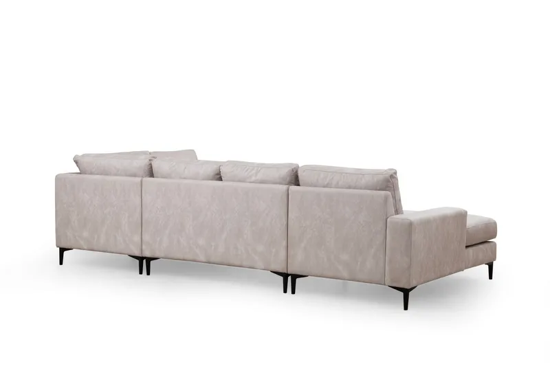 Svanabyn Soffa m. Divan och Schäslong 4-sits - Beige - Möbler - Soffa - U-soffa
