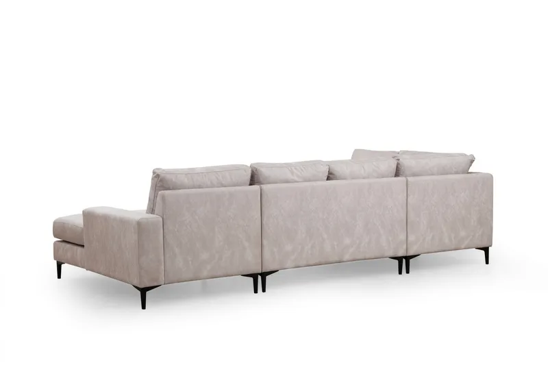 Svanabyn Soffa m. Divan och Schäslong 4-sits - Beige - Möbler - Soffa - U-soffa