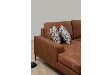 Svanabyn Soffa m. Divan och Schäslong 4-sits - Brun - Möbler - Soffa - U-soffa