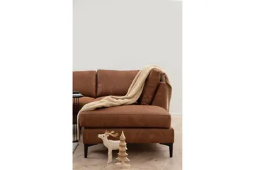 Svanabyn Soffa m. Divan och Schäslong 4-sits - Brun - Möbler - Soffa - U-soffa