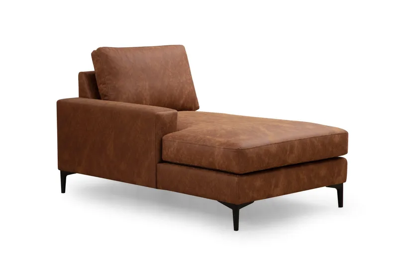 Svanabyn Soffa m. Divan och Schäslong 4-sits - Brun - Möbler - Soffa - U-soffa