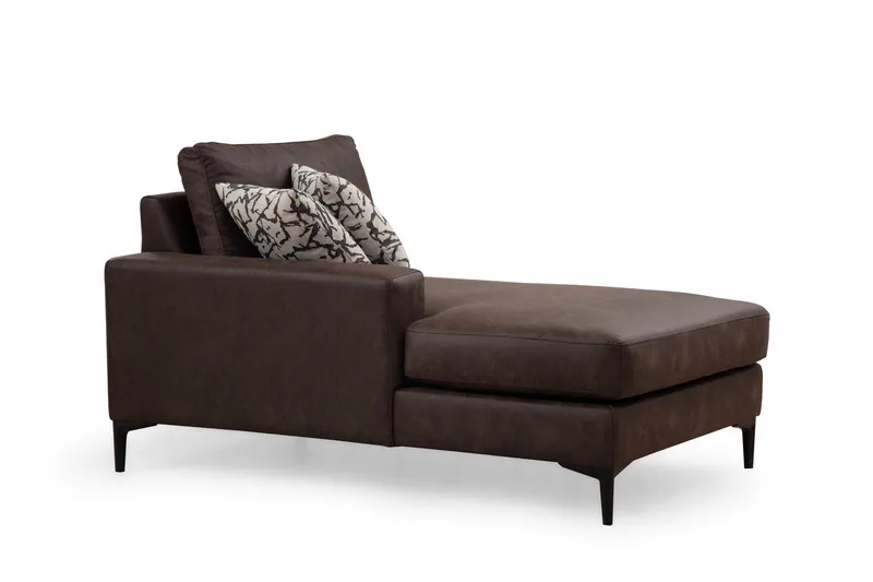 Svanabyn Soffa m. Divan och Schäslong 4-sits - Mörkbrun - Möbler - Soffa - U-soffa