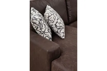 Svanabyn Soffa m. Divan och Schäslong 4-sits - Mörkbrun - Möbler - Soffa - U-soffa