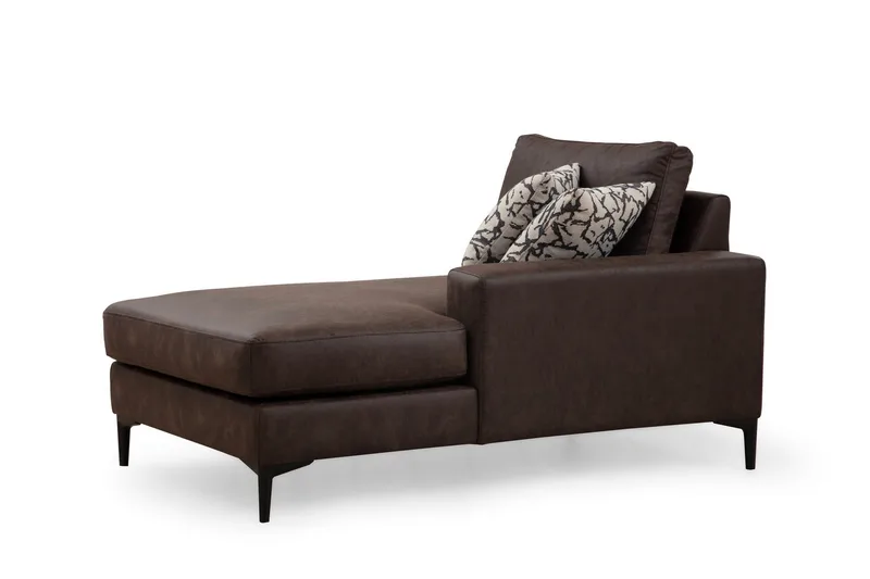 Svanabyn Soffa m. Divan och Schäslong 4-sits - Mörkbrun - Möbler - Soffa - U-soffa