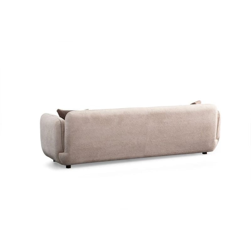 Talrosen 4-sits Svängd Soffa 260 cm i Tyg - Gräddbeige - Möbler - Soffa - 4 sits soffa