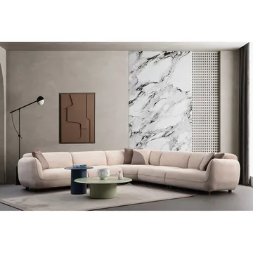 Talrosen 7-sits Hörnsoffa - Krämvit - Möbler - Soffa - Hörnsoffa