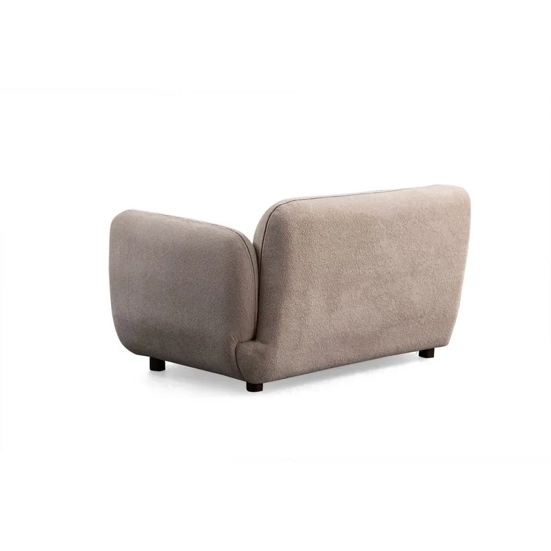 Talrosen Rundad Modulsoffa i Bouclé - Beige - Möbler - Soffa - 4 sits soffa
