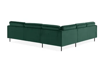 Teodin Hörnsoffa Sammet - Grön - Möbler - Soffa - Hörnsoffa