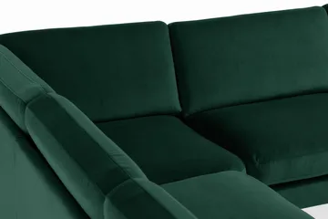 Teodin Hörnsoffa Sammet - Grön - Möbler - Soffa - Hörnsoffa
