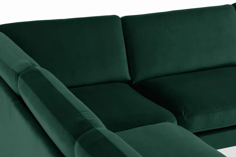 Teodin Hörnsoffa Sammet - Grön - Möbler - Soffa - Hörnsoffa
