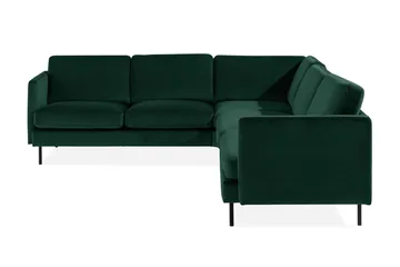 Teodin Hörnsoffa Sammet - Grön - Möbler - Soffa - Hörnsoffa