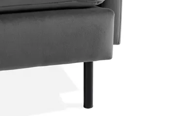 Teodin Hörnsoffa Sammet - Ljusgrå - Möbler - Soffa - Hörnsoffa