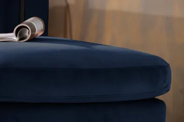 Teodin U-soffa med Divan Sammet Vänster - Blå - Möbler - Soffa - Sammetssoffa
