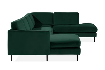 Teodin U-soffa med Divan Sammet Vänster - Grön - Möbler - Soffa - U-soffa